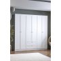 HANAH HOME Garderober Terra 6 210 White - slika 2