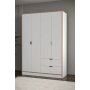 HANAH HOME Garderober Arden 4 White - slika 3