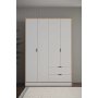 HANAH HOME Garderober Arden 4 White - slika 1