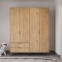 HANAH HOME Garderober Royal Drawers 160 Oak - slika 2