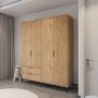 HANAH HOME Garderober Royal Drawers 160 Oak - slika 4