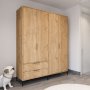 HANAH HOME Garderober Royal Drawers 160 Oak - slika 1