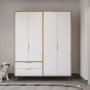 HANAH HOME Garderober Royal Drawers 160 Oak White - slika 2