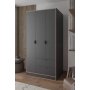 HANAH HOME Garderober Arden 3 Anthracite - slika 3