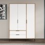 HANAH HOME Garderober Aden Drawers 120 Oak White - slika 2