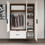 HANAH HOME Garderober Aden Drawers 120 Oak White - slika 4