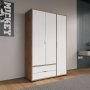 HANAH HOME Garderober Royal Drawers 120 Oak White - slika 1