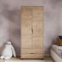 HANAH HOME Garderober Royal Drawers 80 Oak - slika 2