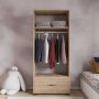 HANAH HOME Garderober Royal Drawers 80 Oak - slika 3