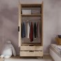 HANAH HOME Garderober Aden Drawes Oak - slika 4