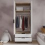 HANAH HOME Garderober Aden Drawes Oak White - slika 4