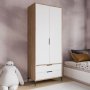 HANAH HOME Garderober Aden Drawes Oak White - slika 1