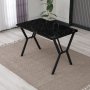 HANAH HOME Trpezarijski sto Elma 110 Black - slika 2