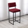 HANAH HOME Barska stolica Retro Burgundy - slika 2