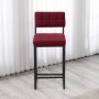 HANAH HOME Barska stolica Retro Burgundy - slika 3