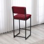 HANAH HOME Barska stolica Retro Burgundy - slika 4