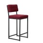 HANAH HOME Barska stolica Retro Burgundy - slika 5