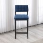 HANAH HOME Barska stolica Retro Navy Blue - slika 2