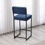 HANAH HOME Barska stolica Retro Navy Blue - slika 4