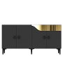 HANAH HOME Konzola Gama 150 Anthracite Gold - slika 3