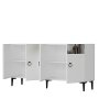 HANAH HOME Konzola Gama 150 White Silver - slika 5