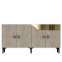 HANAH HOME Konzola Gama 150 White Travertine Gold - slika 3