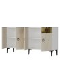 HANAH HOME Konzola Gama 150 White Travertine Gold - slika 5