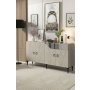 HANAH HOME Konzola Gama 150 White Travertine Silver - slika 2