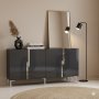 HANAH HOME Konzola Meyra 150 Anthracite Silver - slika 2