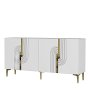 HANAH HOME Konzola Meyra 150 White Gold - slika 4