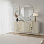 HANAH HOME Konzola Meyra 150 White Travertine Gold - slika 2