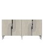 HANAH HOME Konzola Meyra 150 White Travertine Silver - slika 2