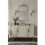 HANAH HOME Konzola Meyra 120 White Travertine Silver - slika 3