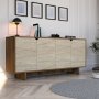 HANAH HOME Konzola Istemi Walnut Travertine - slika 1