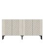 HANAH HOME Konzola Resso 150 White Travertine - slika 4