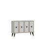 HANAH HOME Konzola 8176KM 32 White Black Gold - slika 3