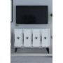 HANAH HOME Konzola 8176KM 32 White Black Silver - slika 2