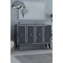 HANAH HOME Konzola 8177KM 32 Anthracite Silver - slika 1