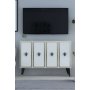 HANAH HOME Konzola 8178KM 32 White Black Gold - slika 2