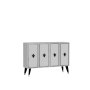 HANAH HOME Konzola 8178KM 32 White Black Silver - slika 3