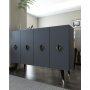 HANAH HOME Konzola 8164KM 32 Anthracite Black Gold - slika 1