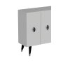 HANAH HOME Konzola 8164KM 32 White Black Silver - slika 5