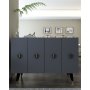 HANAH HOME Konzola 8165KM 32 Anthracite Black Gold - slika 2
