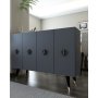 HANAH HOME Konzola 8165KM 32 Anthracite Black Gold - slika 1