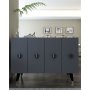 HANAH HOME Konzola 8165KM 32 Anthracite Black Silver - slika 2