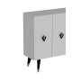 HANAH HOME Konzola 8165KM 32 White Black Silver - slika 5