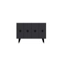 HANAH HOME Konzola 8166KM 32 Anthracite Black Silver - slika 4