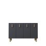 HANAH HOME Konzola 8182KM 64 Anthracite Sapphire Oak - slika 3