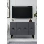HANAH HOME Konzola 8183KM 32 Anthracite Black Gold - slika 2