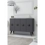 HANAH HOME Konzola 8183KM 32 Anthracite Black Gold - slika 1
